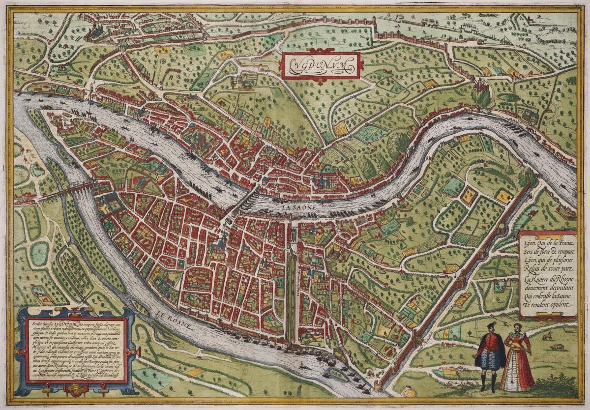 Lyon mapa antyczna